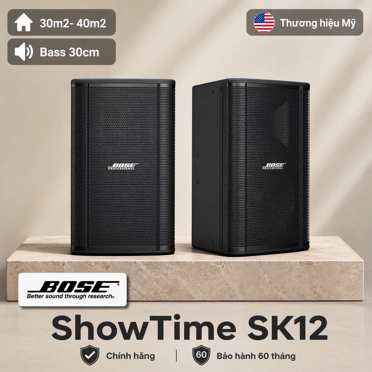 Loa Bose ShowTime SK12 (Bass 30c, 600W, 98 dB)