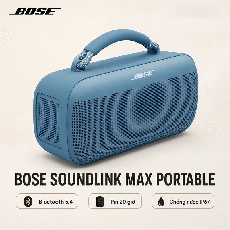 Ảnh minh họa Loa Bose SoundLink Max Portable (20h, Bluetooth 5.4) 1