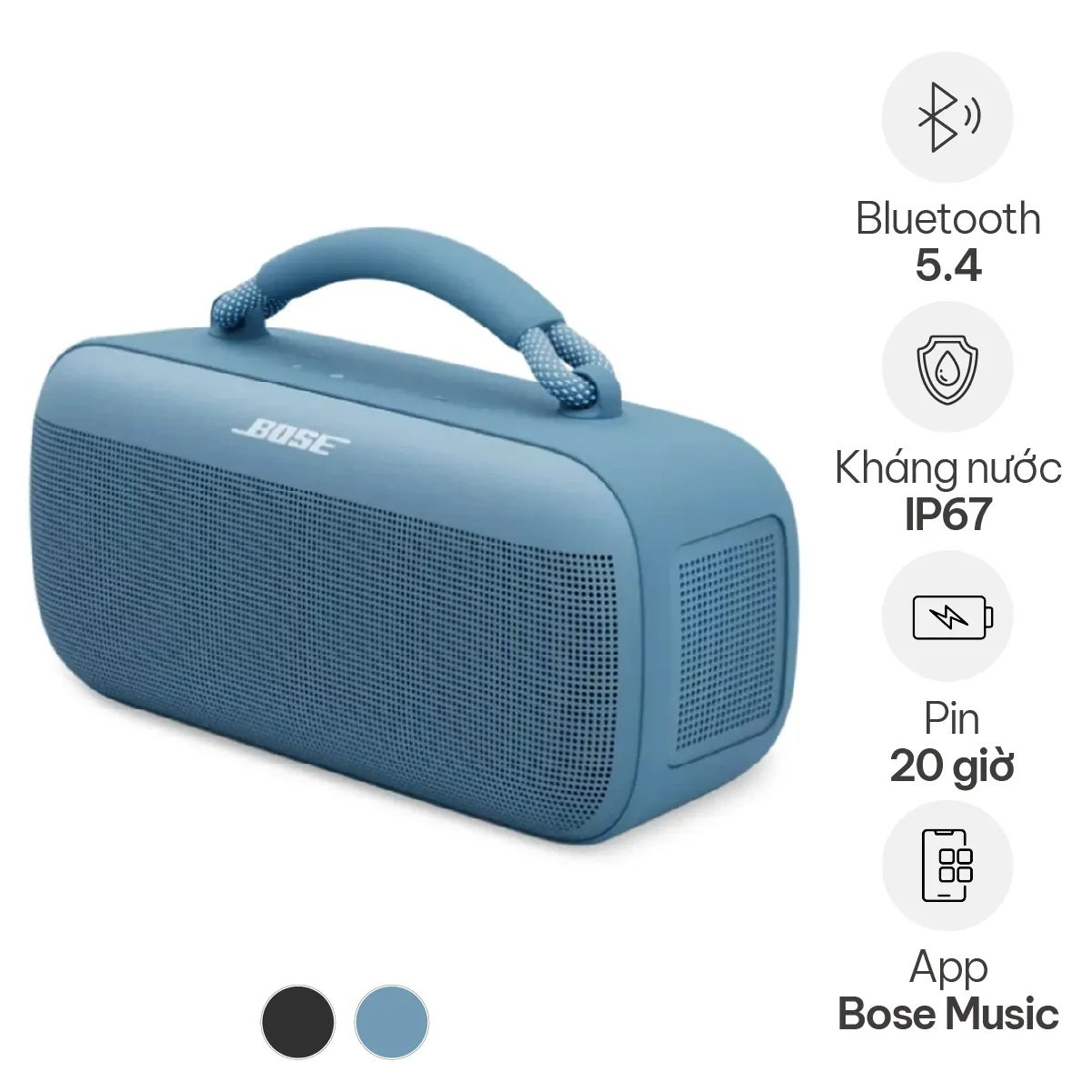Ảnh minh họa Loa Bose SoundLink Max Portable (20h, Bluetooth 5.4) 2