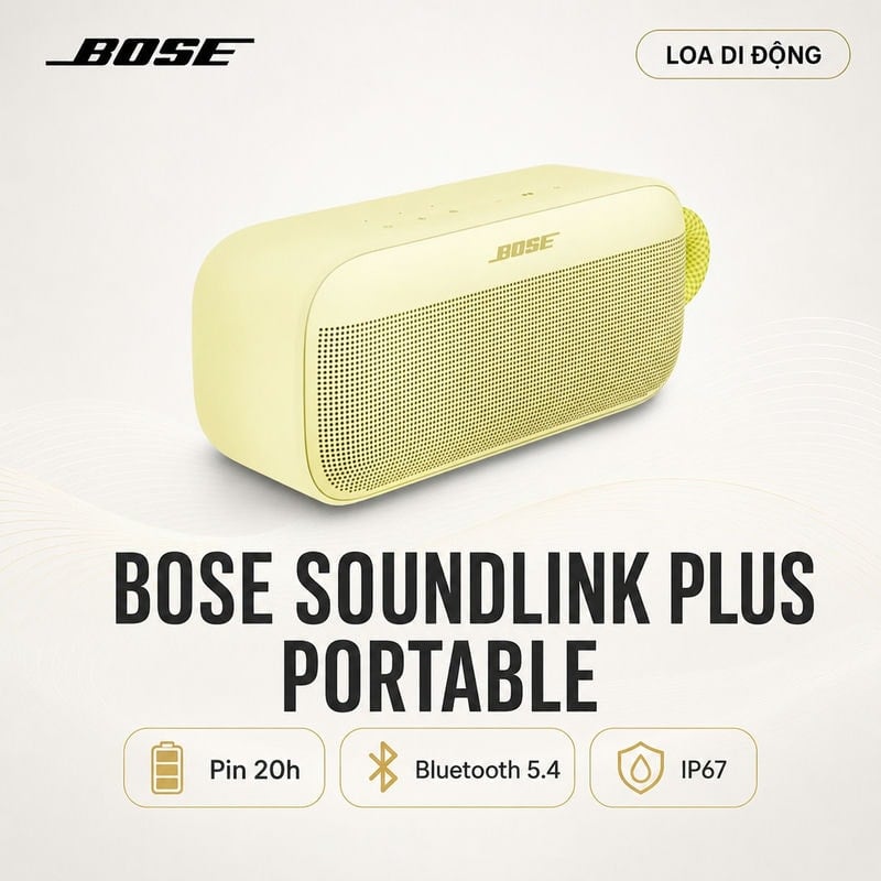 Loa Bose SoundLink Plus Portable (Pin 20h, Bluetooth 5.4)