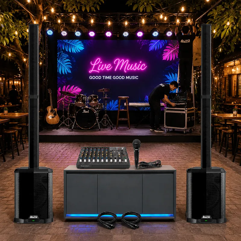 Ảnh minh họa Combo loa cột Alto TS112C New 04 (Alto TS112C, Alto TrueMix 800FX, BIK Pro 8X) 3