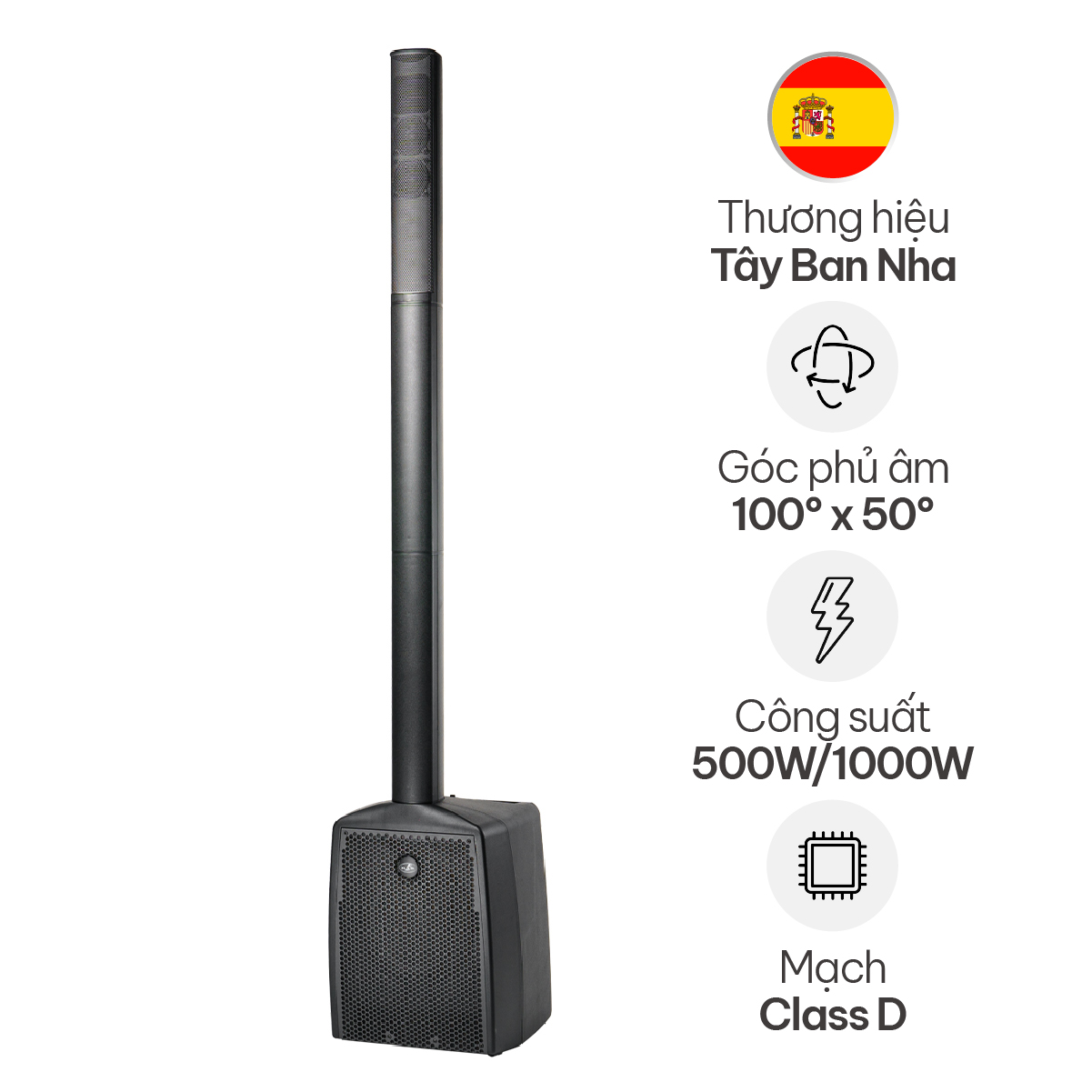 Loa cột DAS Altea Duo-10A (1000W, 124dB, từ NEO)