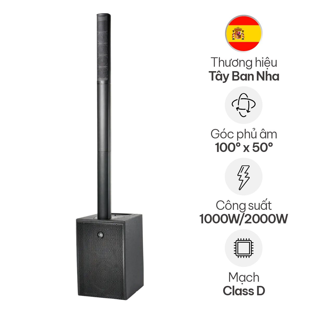 Loa cột DAS Altea Duo-20A (2000W, 127dB, Từ NEO)