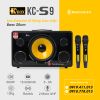 Loa Di Động KCBOX S9 | Bass Sup 25 (600W) Kèm 2 Micro