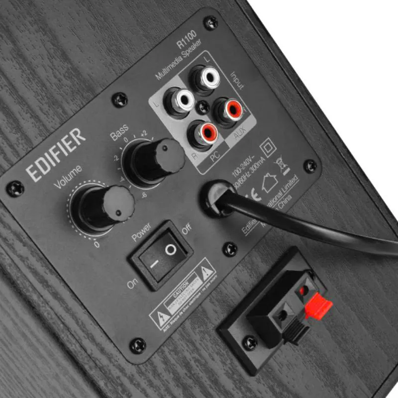 Ảnh minh họa Loa Edifier R1100, Công suất 42W, Độ nhạy 85db, RCA-3.5mm Auxiliary, RCA 3