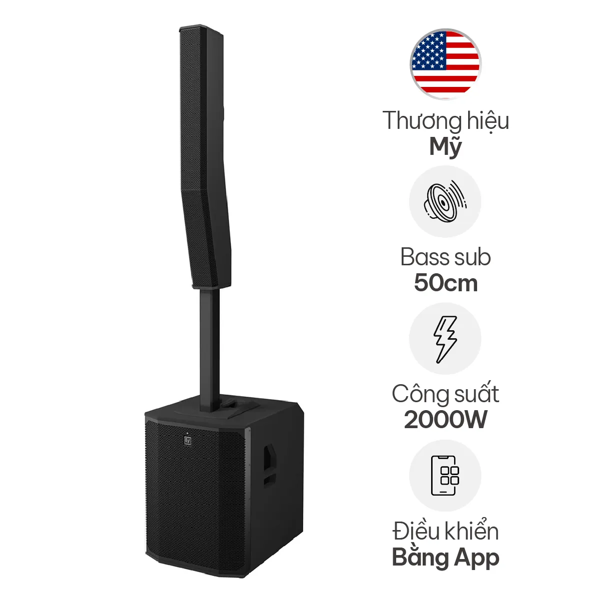 Ảnh minh họa Loa Electro voice Evolve 90 (2000W, 134 dB, loa Column) 2