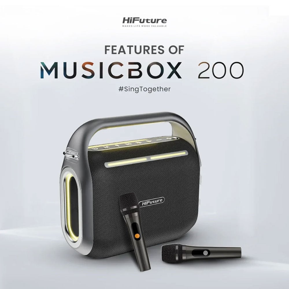 Ảnh minh họa Loa HiFuture MusicBox 200 – Công Suất 100W, Kèm 2 Micro 1