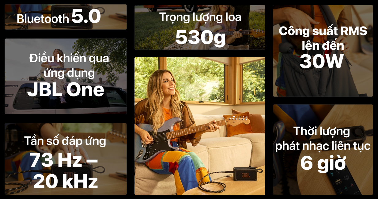 Loa JBL BandBox Solo (Loa Amp tập nhạc nhỏ gọn tích hợp AI)