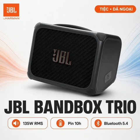 Loa JBL Bandbox Trio (135W, Pin 10h, Bluetooth 5.4)