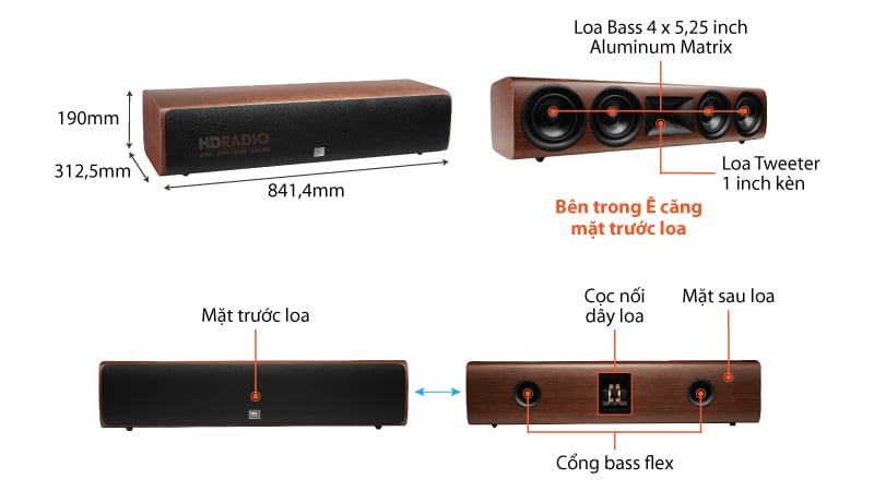 Ảnh minh họa Loa JBL HDI 4500 (Độ nhạy 90dB, Tần số 50Hz-30KHz) 1