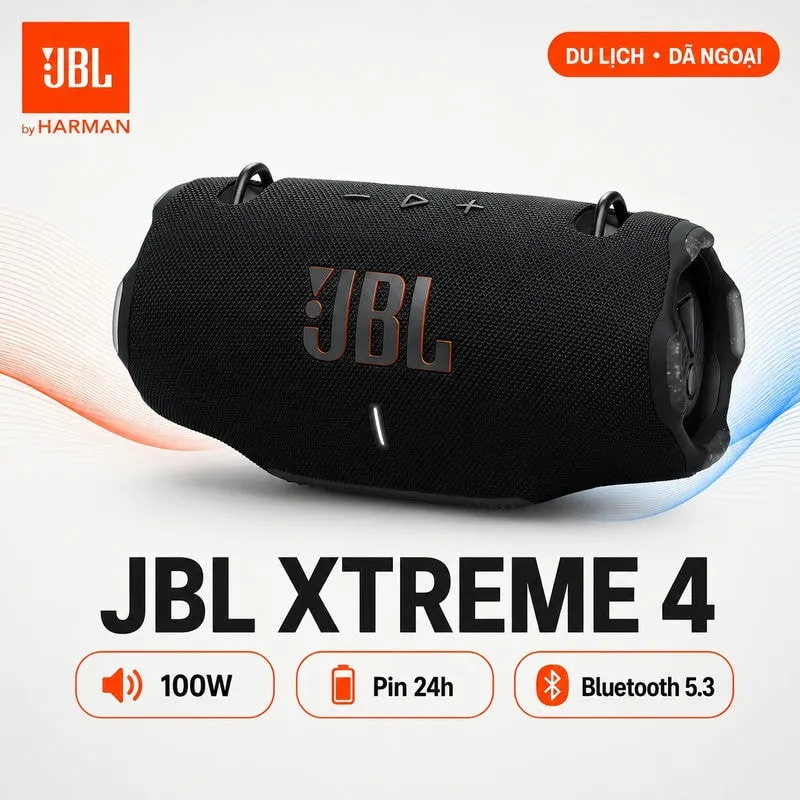 Ảnh minh họa Loa JBL Xtreme 4 (100W, Bluetooth 5.3, 24h, Auracast, AI sound) 1