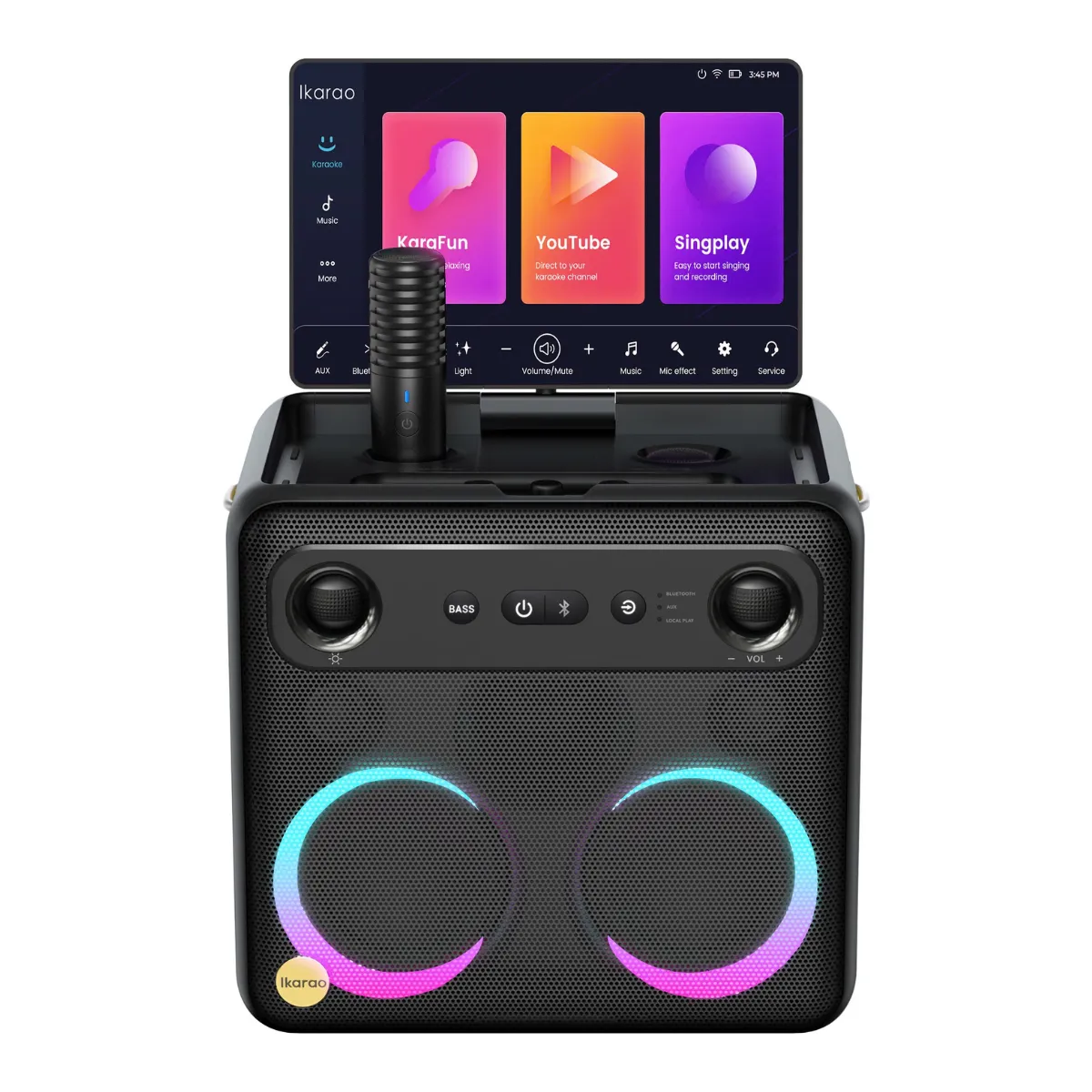 Ảnh minh họa Loa Karaoke Di Động Có Màn Cảm Ứng Ikarao Break X2 2