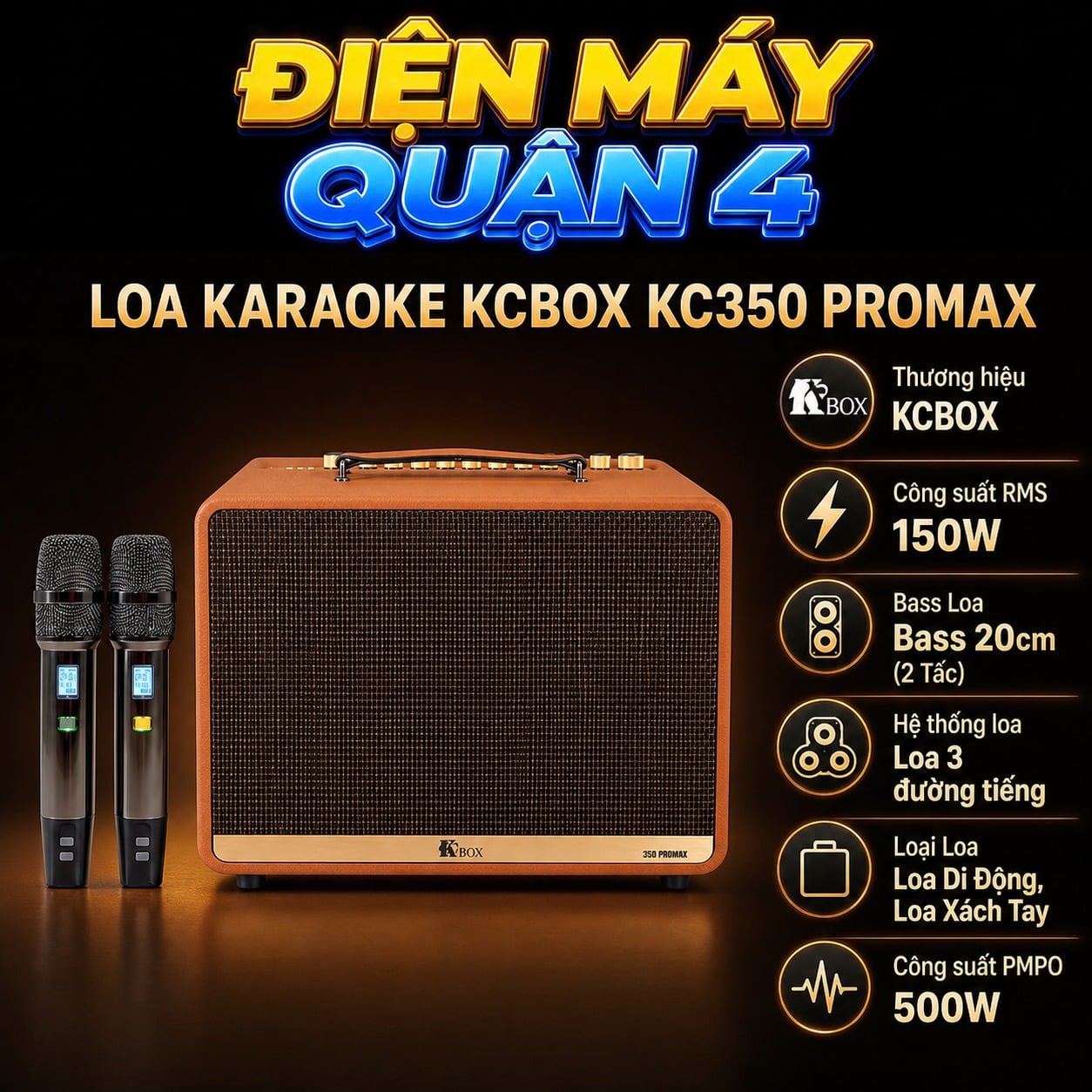 LOA KARAOKE KCBOX KC350 PROMAX