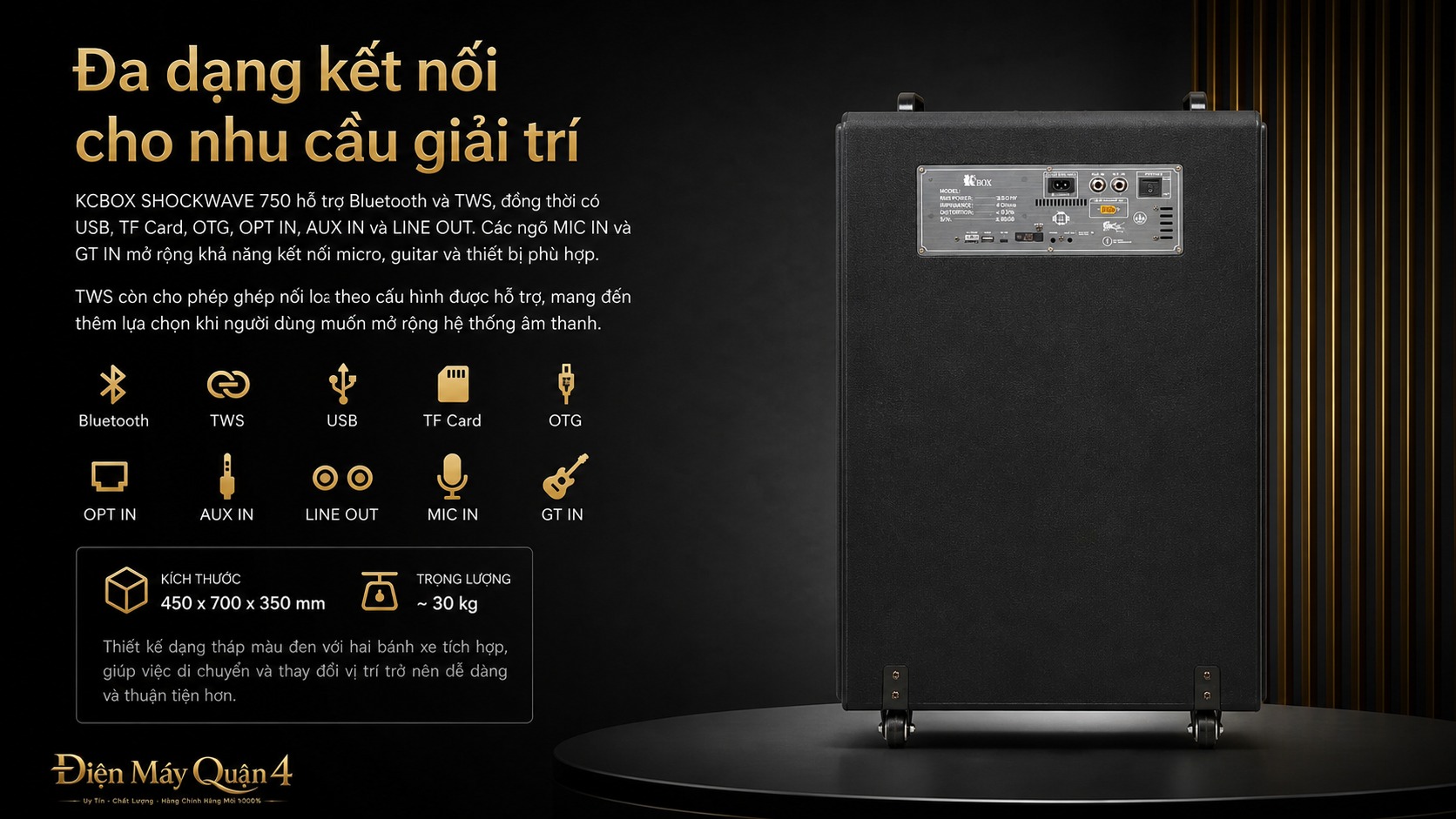 Ảnh minh họa Loa Karaoke kcbox shockwave 750 2