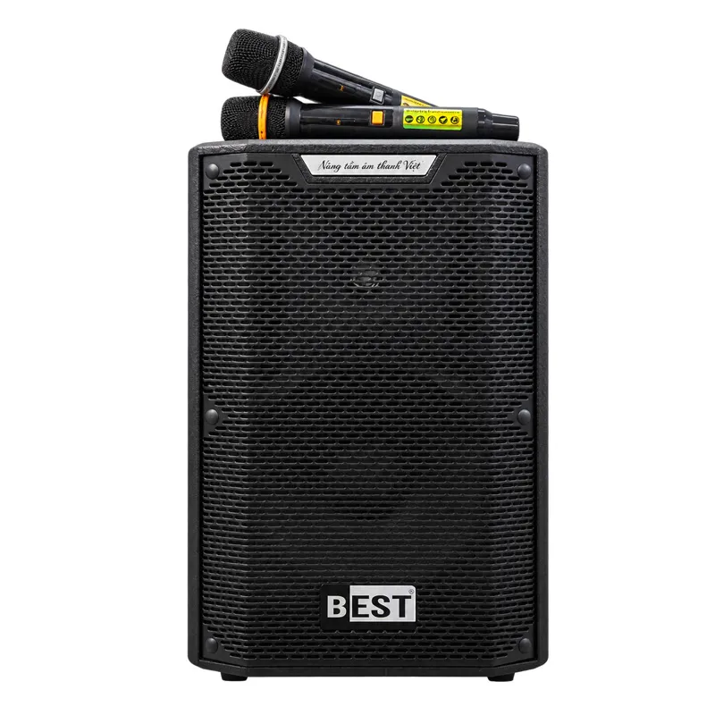 Ảnh minh họa Loa karaoke xách tay Best M10 (Bass 25, 300W/600W, Kèm 2 micro) 2