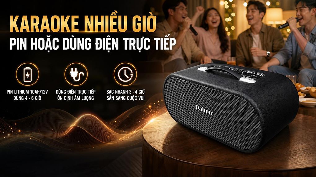 Ảnh minh họa Loa karaoke xách tay Dalton Apollo LS26 450W 1