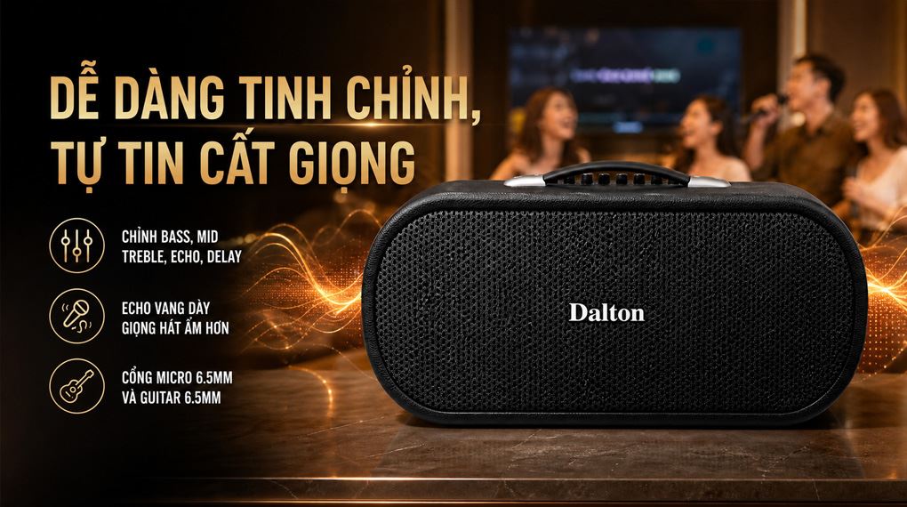 Ảnh minh họa Loa karaoke xách tay Dalton Apollo LS26 450W 3