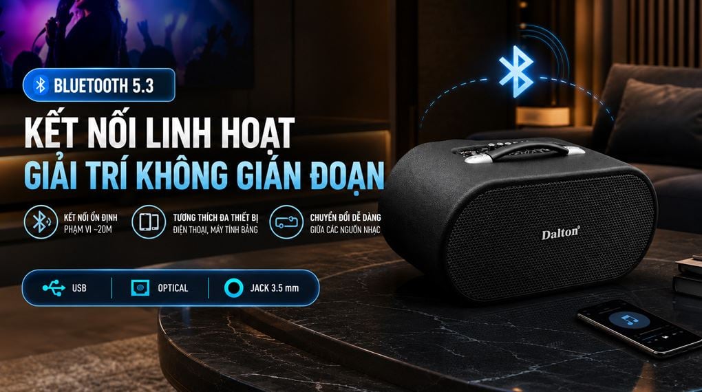 Loa karaoke xách tay Dalton Apollo LS26 450W