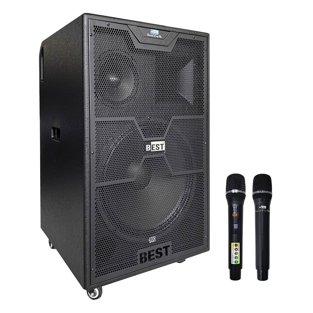 Loa Kéo 4 Tấc BEST B40+ (700W) Kèm 2Micro, Pin 8H