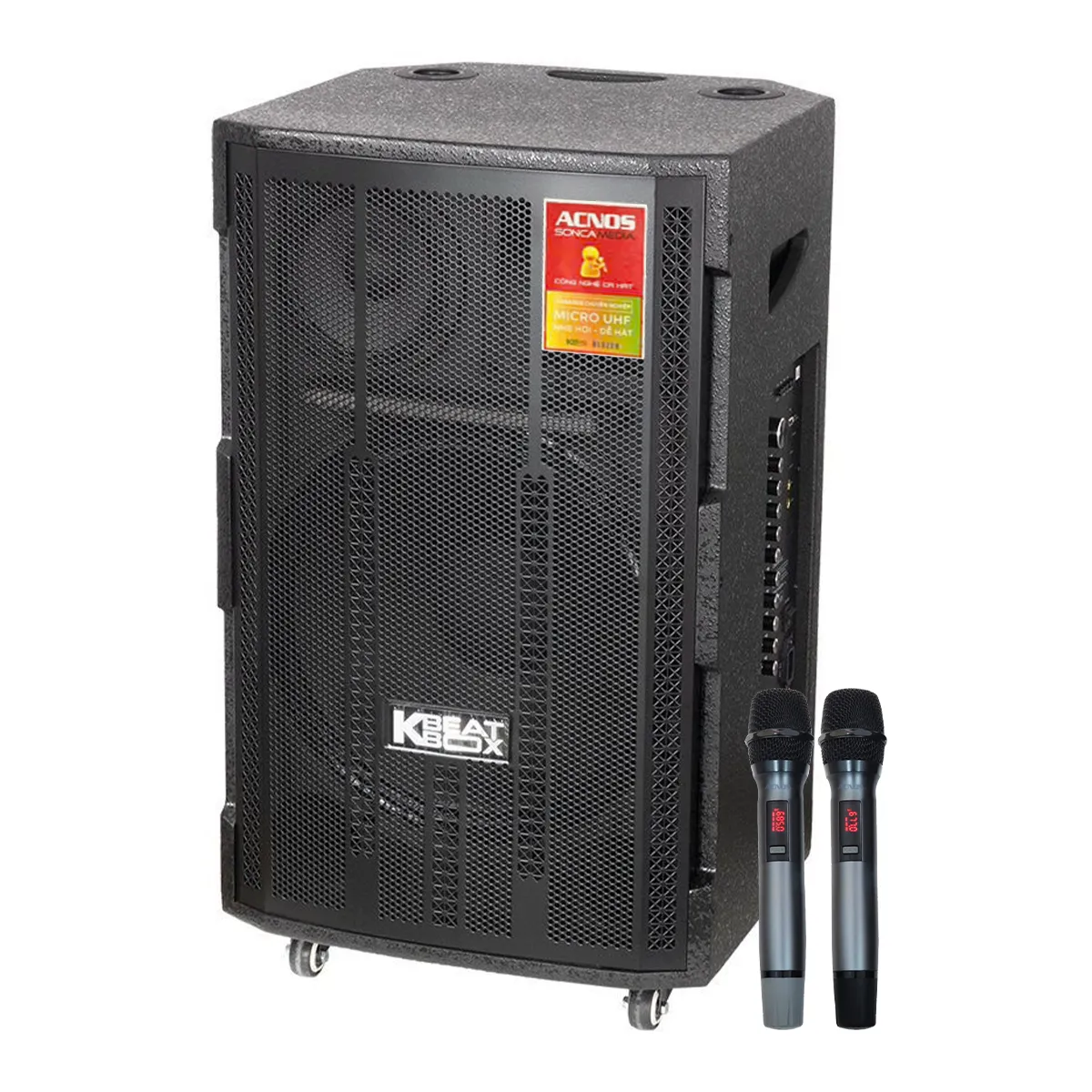 Ảnh minh họa Loa Kéo Acnos CB4800Plus (Bass 40, 150W/750W, Kèm 2 tay micro) 3