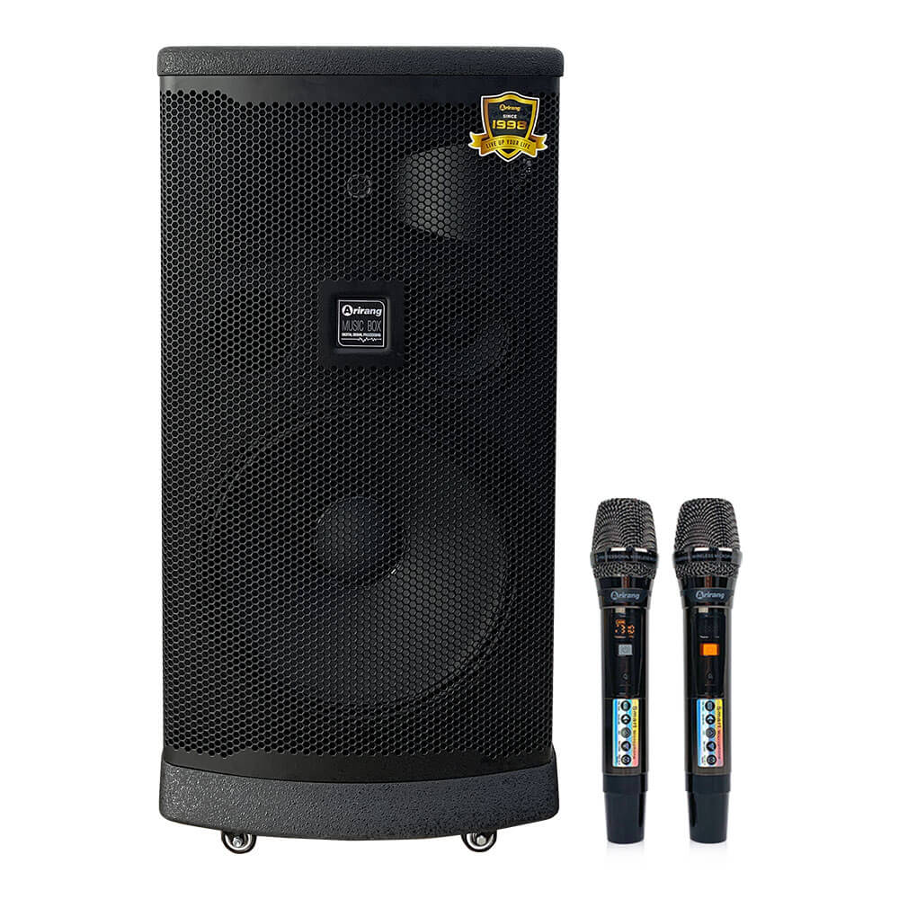 Loa kéo Arirang MK6 MAX, Công suất 400W-1600W, Bass 40cm, 2 Micro