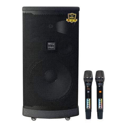 Loa kéo Arirang MK6 MAX, Công suất 400W-1600W, Bass 40cm, 2 Micro