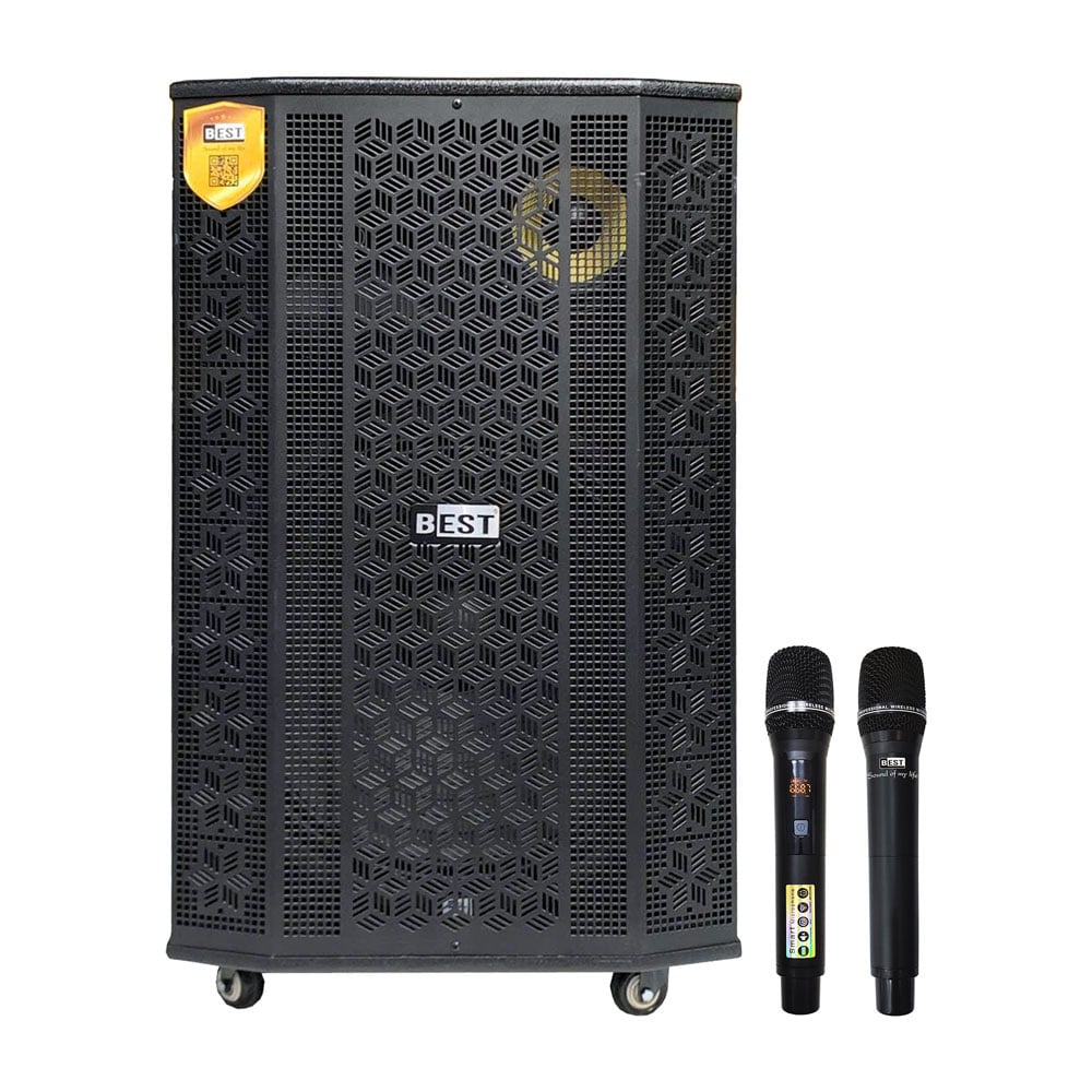 Loa Kéo Best B50 Plus – Bass 5 Tấc (800W) Kèm 2 Micro