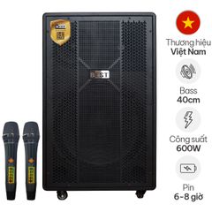  Loa Kéo BEST ULTRA V1 (Bass 40cm, 600W, Kèm 2 Micro) 