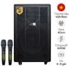 Loa Kéo BEST ULTRA V1 (Bass 40cm, 600W, Kèm 2 Micro)