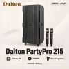 Loa kéo Dalton PartyPro 215 ( 2 Bass 40, 1800W, kèm 2 micro không dây)