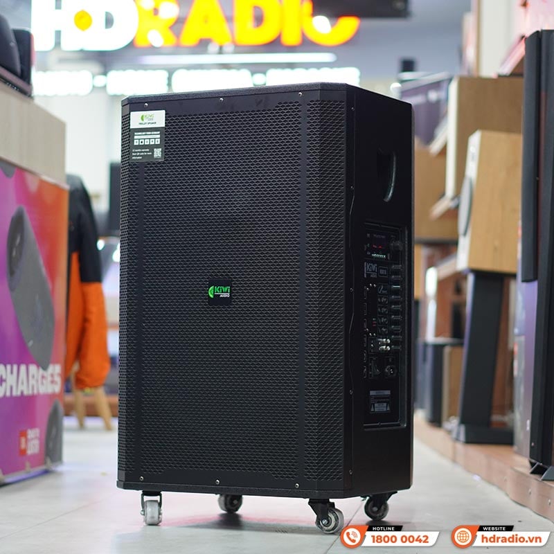 Ảnh minh họa Loa kéo Kiwi K9018, Bass 50cm, Công suất 200W, Pin 4-7h, Kèm 2 tay micro 3