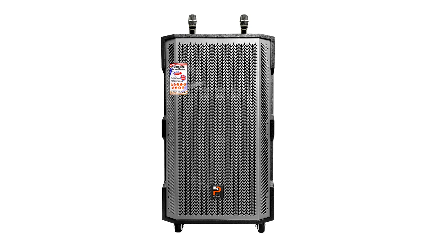 Ảnh minh họa Loa kéo Prosing W15 Super (Bass 40cm, 400W, Kèm 2 micro, Pin 4-8h) 1