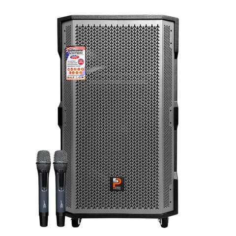 Loa kéo Prosing W15 Super (Bass 40cm, 400W, Kèm 2 micro, Pin 4-8h)