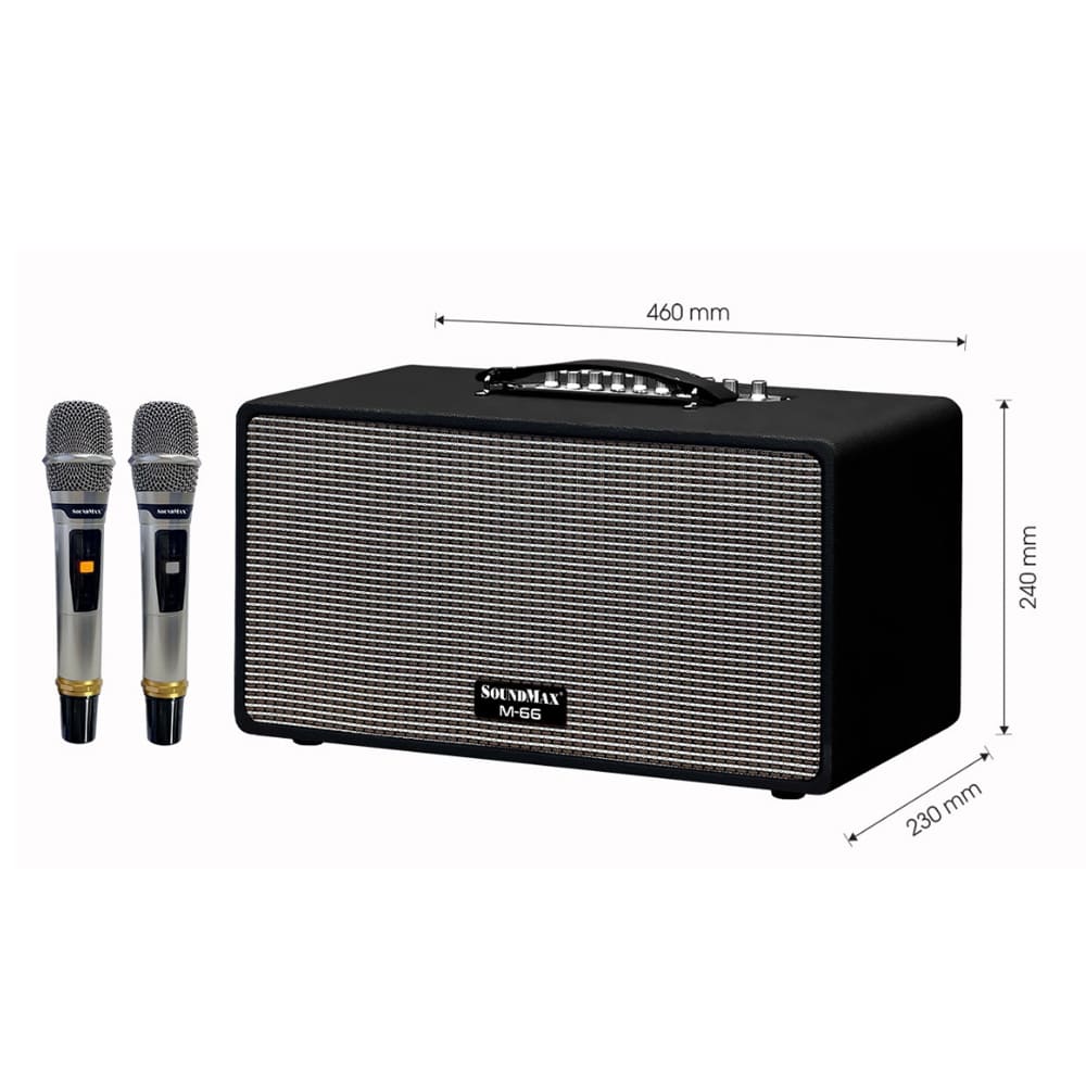 Ảnh minh họa Loa kéo Soundmax M-66 (Kèm 2 micro) 1