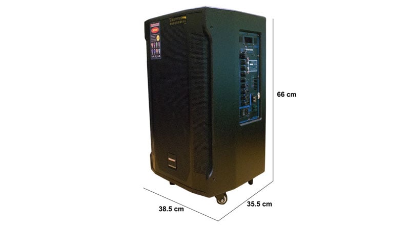 Ảnh minh họa Loa kéo Temeisheng GD 12-13 (Bass 45cm, 600W, Kèm 2 micro, Pin 3-5h) 2