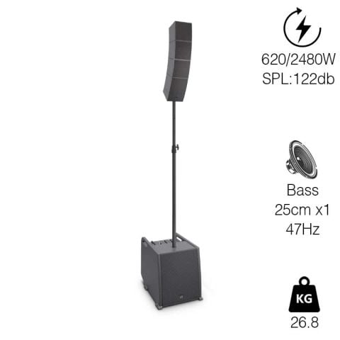Loa LD Systems CURV 500ES, Công suất 620W, Bluetooth
