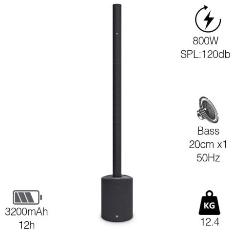 Loa LD Systems MAUI 5 GO 100, Công suất 800W, Bluetooth, XLR