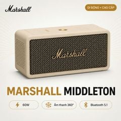  Loa Marshall Middleton (60W, Âm thanh 360 độ, Bluetooth 5.1) 