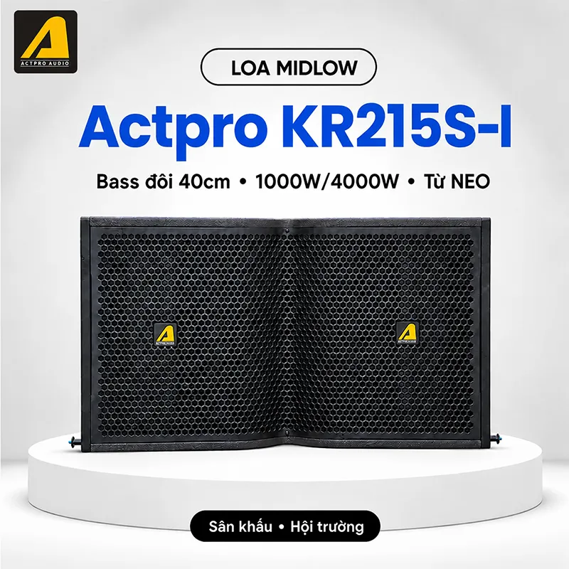 Ảnh minh họa Loa mid low bass đôi Actpro KR215S-I Neo (1000W/4000W) 1