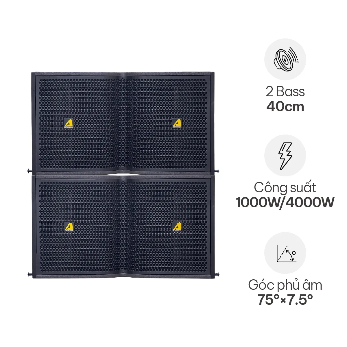 Ảnh minh họa Loa mid low bass đôi Actpro KR215S-I Neo (1000W/4000W) 2