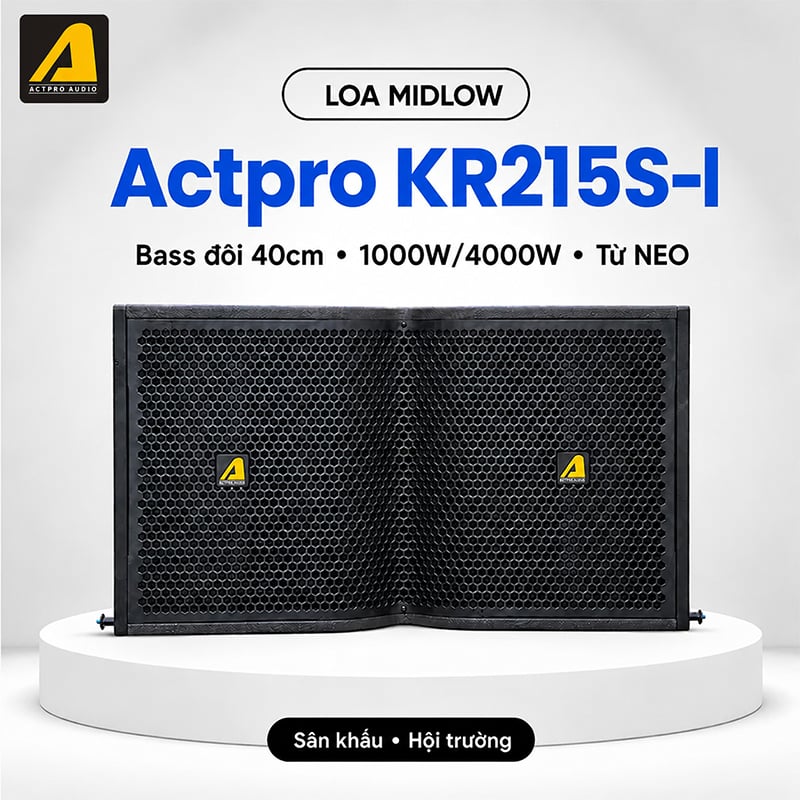 Loa mid low bass đôi Actpro KR215S-I Neo (1000W/4000W)