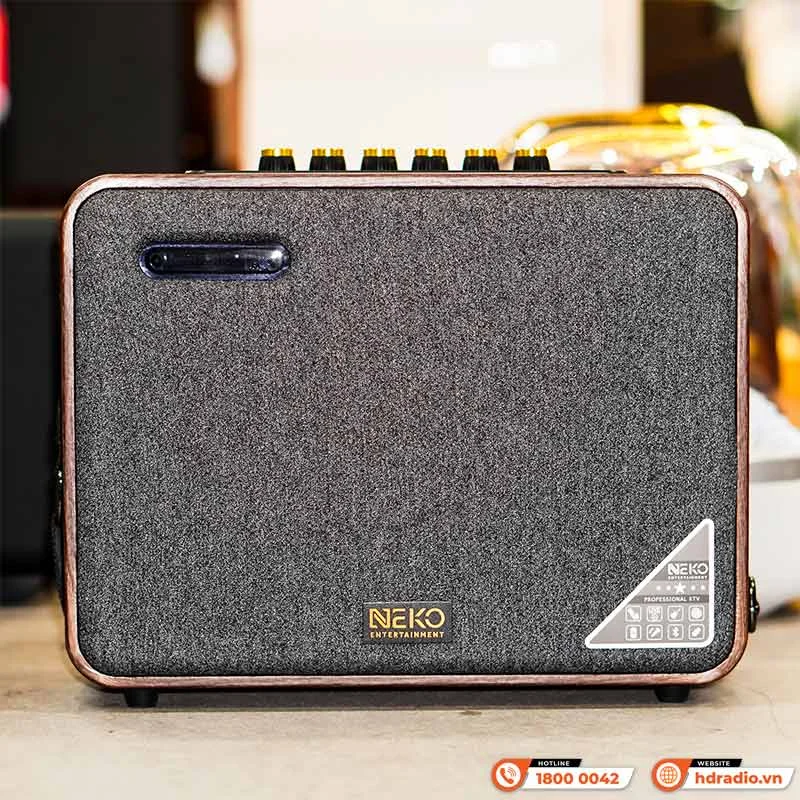 Ảnh minh họa Loa Neko AMK-216, Bluetooth, AUX, Kèm 2 Tay Mic 3