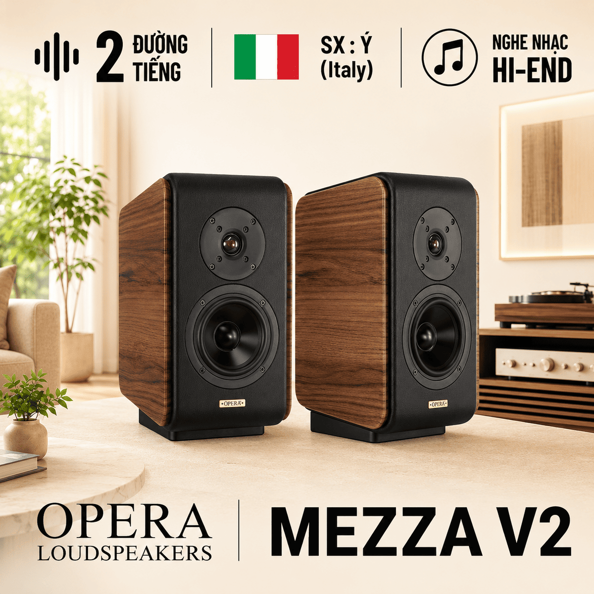 Loa Opera MEZZA V2 (Bookshelf)
