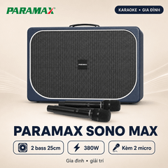  Loa Paramax Sono Max (2 bass 25cm, 380W, Kèm 2 micro) 