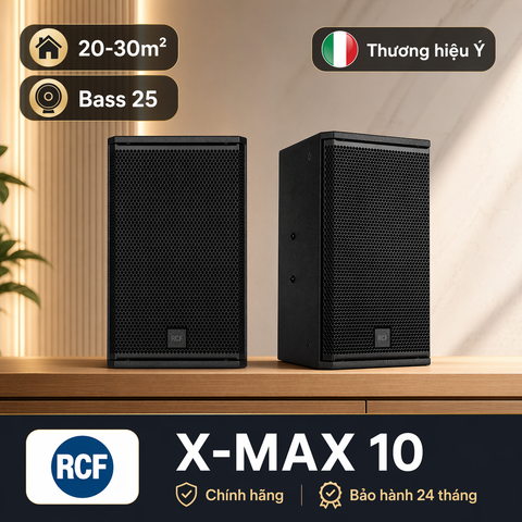 Loa RCF X-MAX 10 (full bass 25 cm, designed and engineered in Italy)