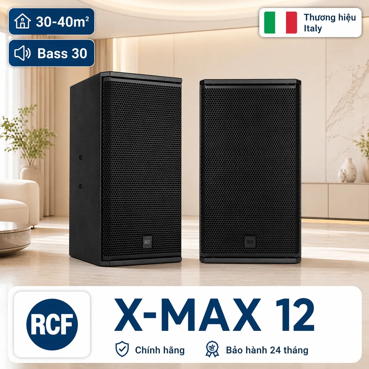 Ảnh minh họa Loa RCF X-MAX 12 ( full bass 30 cm, designed and engineered in Italy) 1