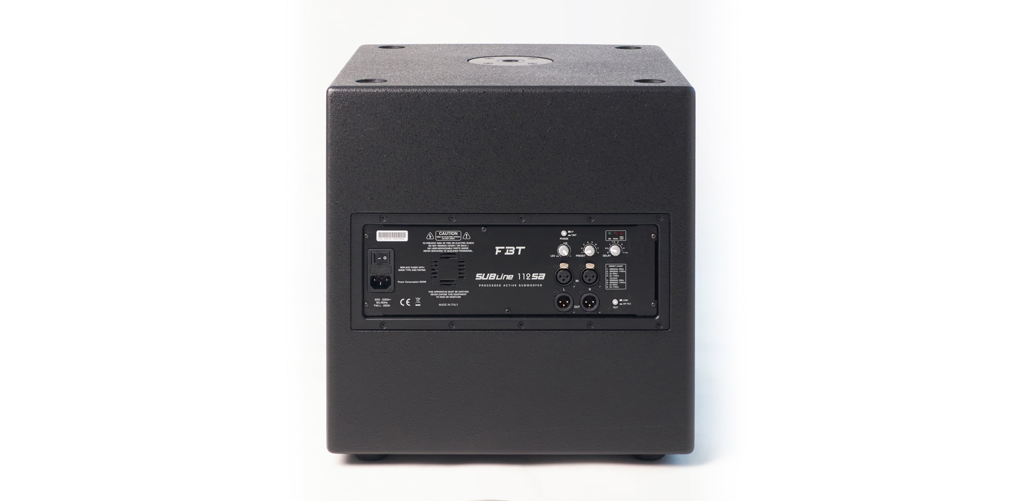 Loa siêu trầm liền công suất 1400W 12inch FBT SUBLINE 112SA