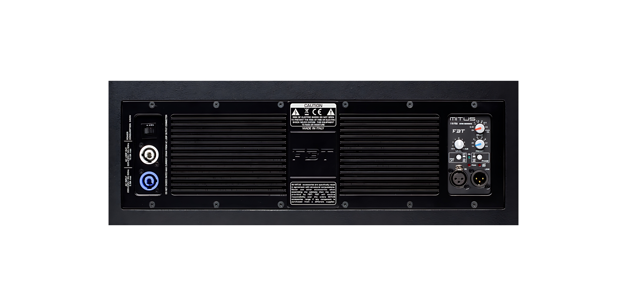 Ảnh minh họa Loa siêu trầm liền công suất 2400W 18inch FBT MITUS 118FSA 2