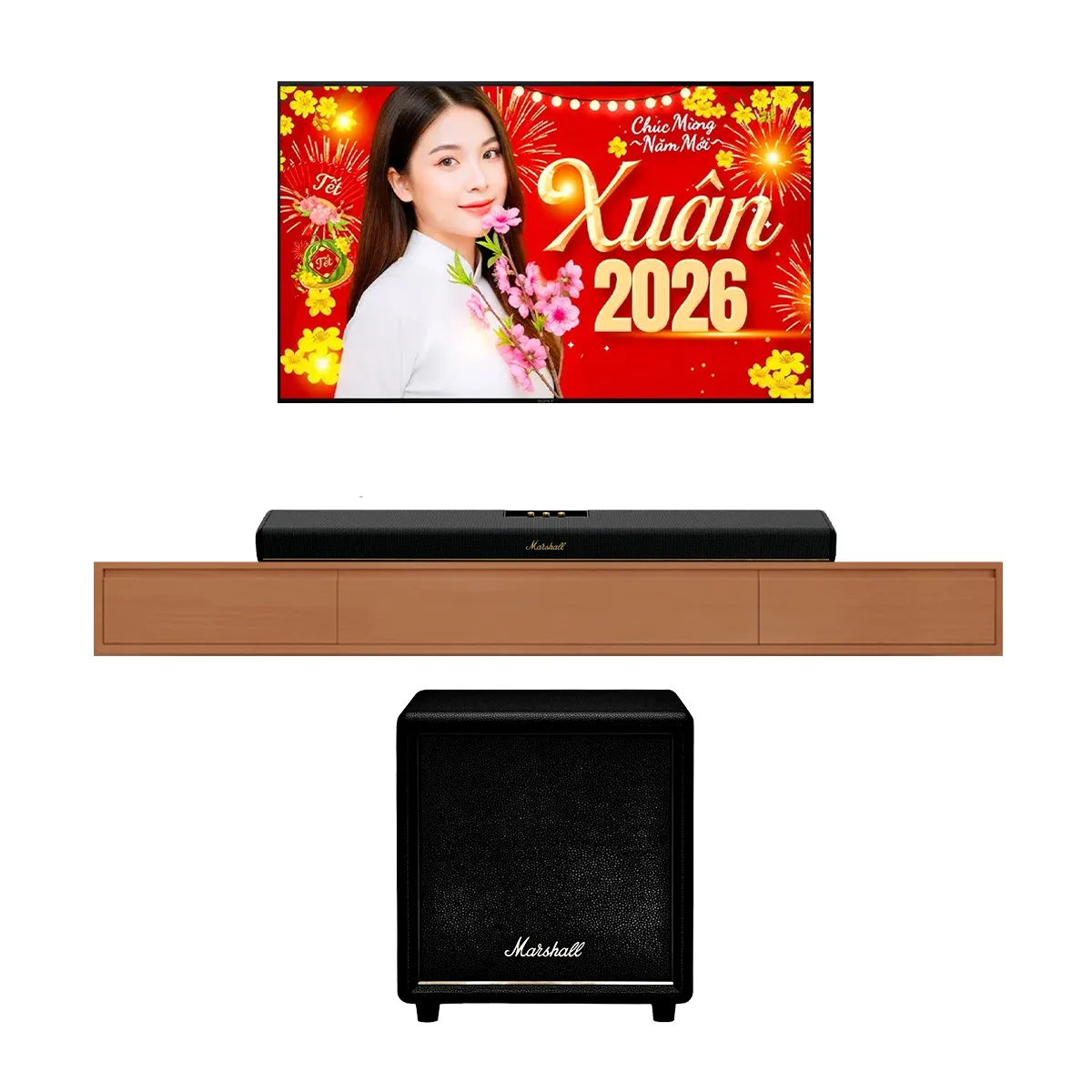 Ảnh minh họa Bộ Loa Soundbar Marshall 02 (Marshall Heston 120, Marshall Heston Sub 200) 2