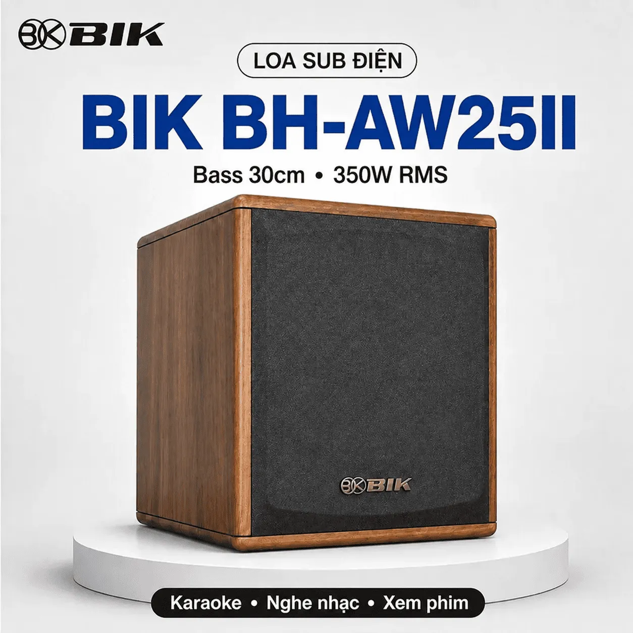 Ảnh minh họa Loa sub điện BIK BH-AW25II (Bass 30, RMS 350W, class D) 1
